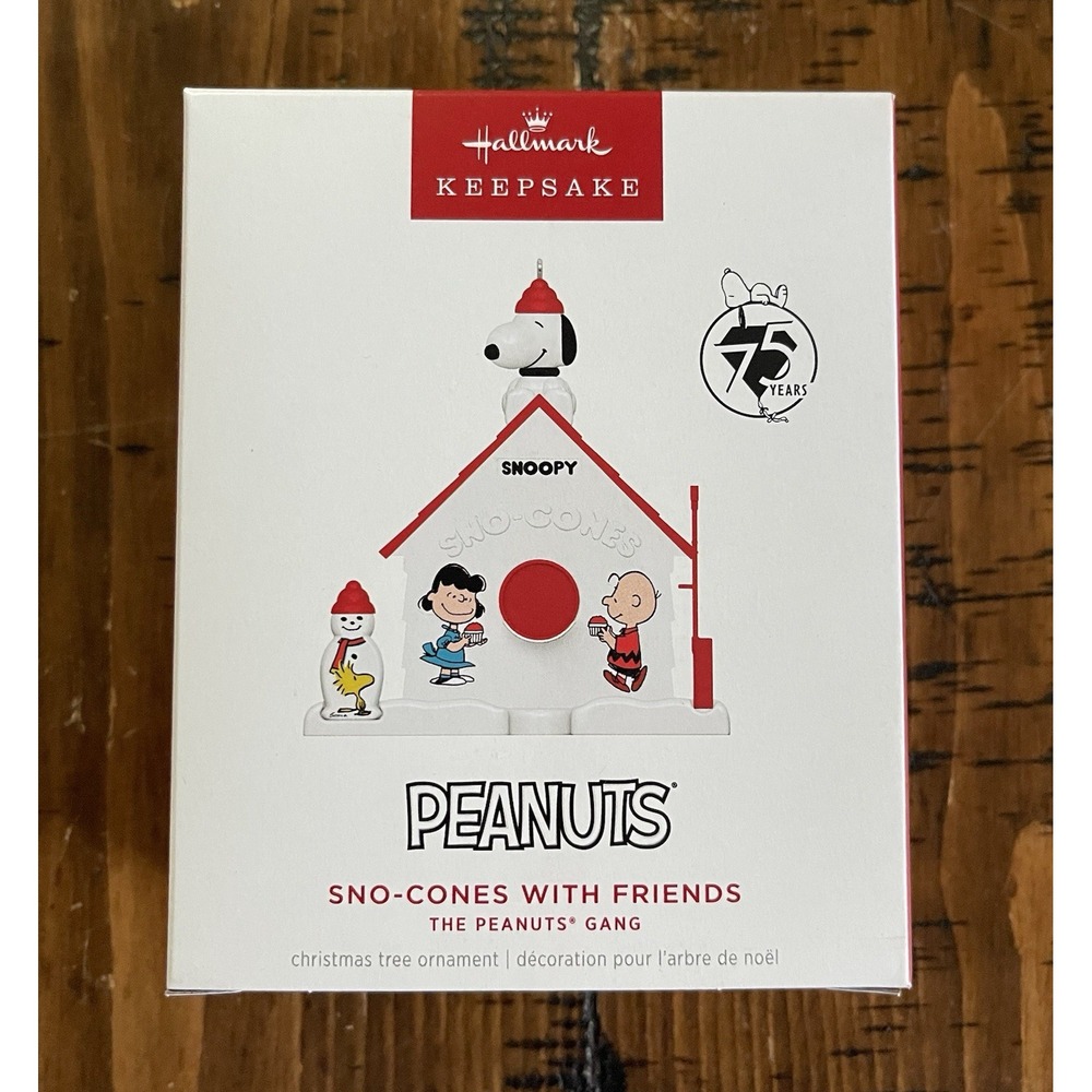 Hallmark 2025 Keepsake Ornament Sno-Cones with Friends The Peanuts Gang-NIB